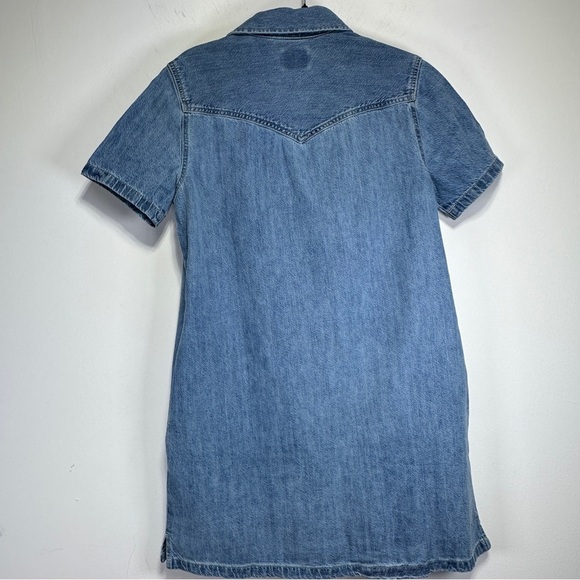 Levi’s | Louisa Denim Shirt Dress | Snap Button Western Dress | NWT | Size XS - Picture 7 of 8